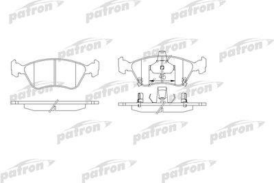 PBP1321 PATRON Комплект тормозных колодок, дисковый тормоз