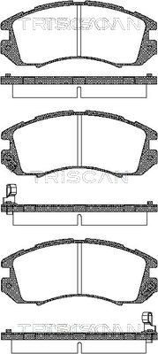 811068170 TRISCAN Комплект тормозных колодок, дисковый тормоз