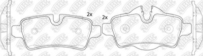 PN0509 NiBK Комплект тормозных колодок, дисковый тормоз