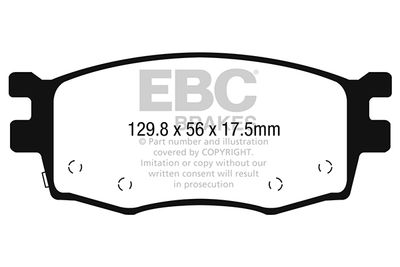 DPX2282 EBC Brakes Комплект тормозных колодок, дисковый тормоз