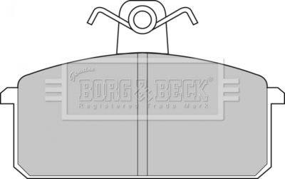 BBP1348 BORG & BECK Комплект тормозных колодок, дисковый тормоз