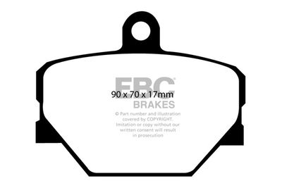 DP41287R EBC Brakes Комплект тормозных колодок, дисковый тормоз