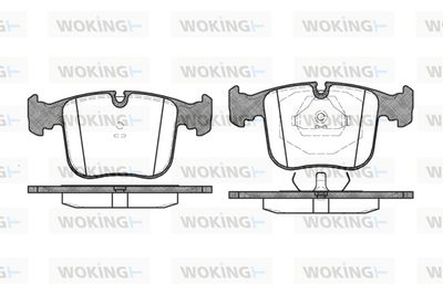 P280300 WOKING Комплект тормозных колодок, дисковый тормоз