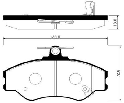 HP0019 HSB GOLD Комплект тормозных колодок, дисковый тормоз