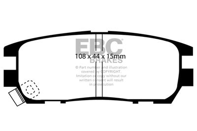 DP4958R EBC Brakes Комплект тормозных колодок, дисковый тормоз