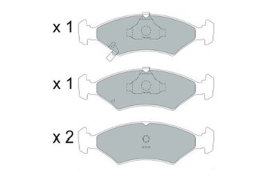 KBP4026 KAVO PARTS Комплект тормозных колодок, дисковый тормоз