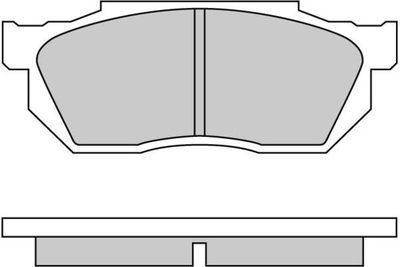 120501 E.T.F. Комплект тормозных колодок, дисковый тормоз