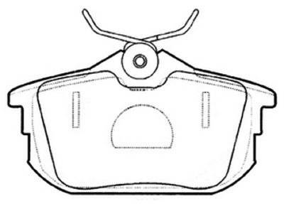 AKD3593 ASVA Комплект тормозных колодок, дисковый тормоз