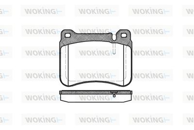 P1093300 WOKING Комплект тормозных колодок, дисковый тормоз