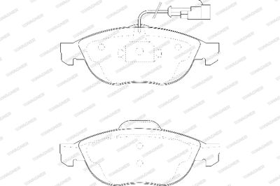 WBP23140A WAGNER Комплект тормозных колодок, дисковый тормоз