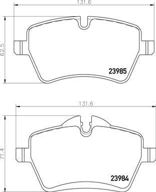 P06086 BREMBO Комплект тормозных колодок, дисковый тормоз