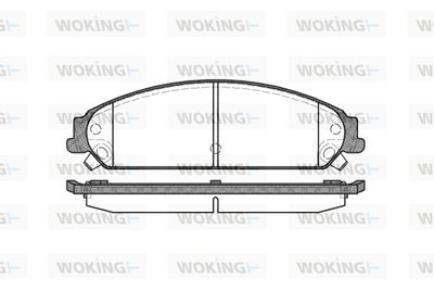P1028308 WOKING Комплект тормозных колодок, дисковый тормоз