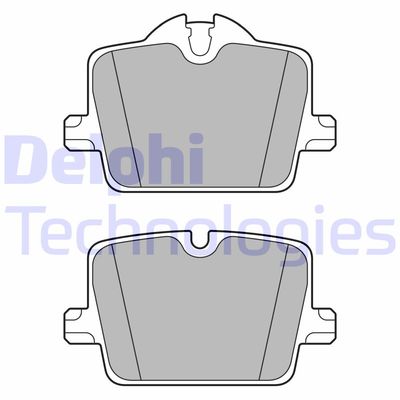 LP3605 DELPHI Комплект тормозных колодок, дисковый тормоз