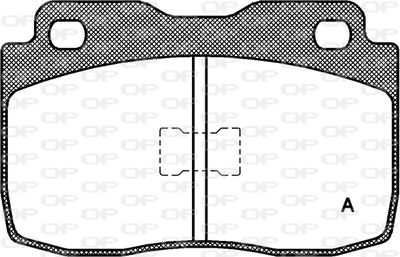 BPA011400 OPEN PARTS Комплект тормозных колодок, дисковый тормоз