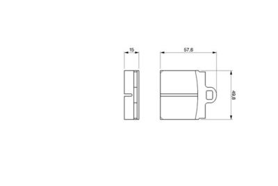 0986460701 BOSCH Комплект тормозных колодок, дисковый тормоз