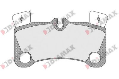 N09526 DIAMAX Комплект тормозных колодок, дисковый тормоз