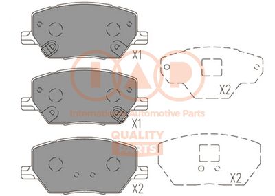 70410080 IAP QUALITY PARTS Комплект тормозных колодок, дисковый тормоз