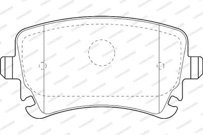 WBP23326B WAGNER Комплект тормозных колодок, дисковый тормоз