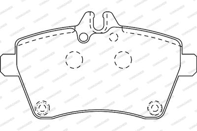 WBP24077B WAGNER Комплект тормозных колодок, дисковый тормоз