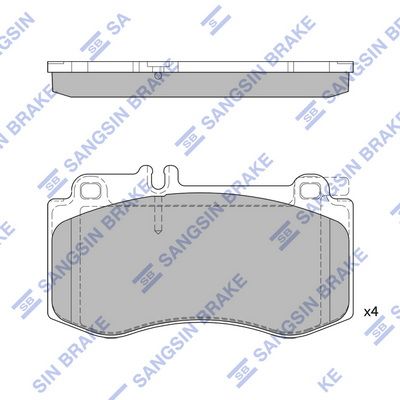 SP2378 Hi-Q Комплект тормозных колодок, дисковый тормоз