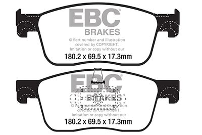 DP22308 EBC Brakes Комплект тормозных колодок, дисковый тормоз