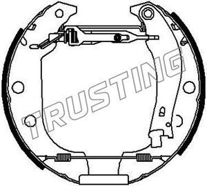 6151 TRUSTING Комплект тормозных колодок