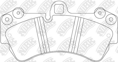 PN0345W NiBK Комплект тормозных колодок, дисковый тормоз