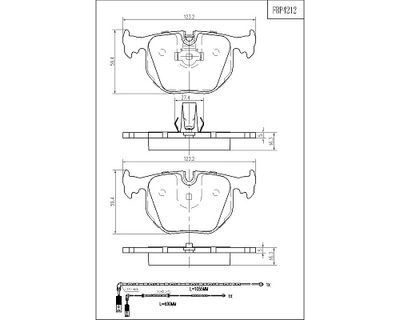 FBP4212 FI.BA Комплект тормозных колодок, дисковый тормоз