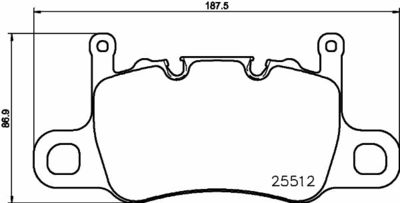 P65037 BREMBO Комплект тормозных колодок, дисковый тормоз