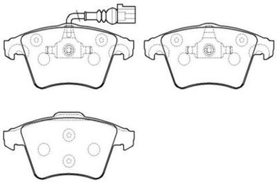 HP8542 HSB GOLD Комплект тормозных колодок, дисковый тормоз