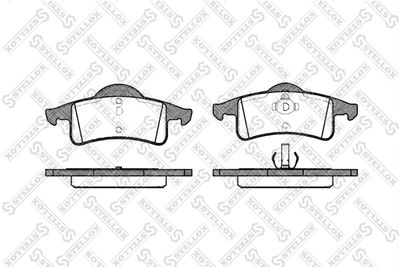 769000BSX STELLOX Комплект тормозных колодок, дисковый тормоз
