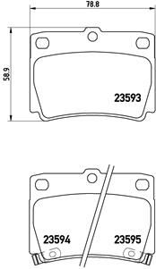 P54026 BREMBO Комплект тормозных колодок, дисковый тормоз