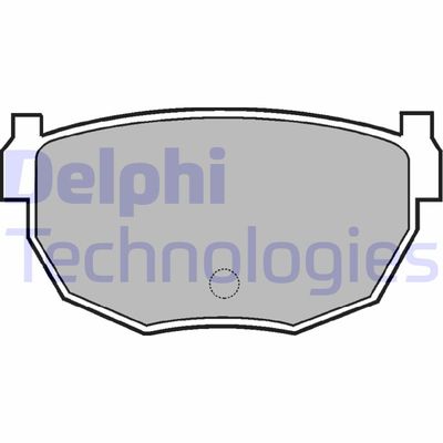 LP454 DELPHI Комплект тормозных колодок, дисковый тормоз