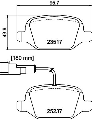 PCP1488 DON Комплект тормозных колодок, дисковый тормоз