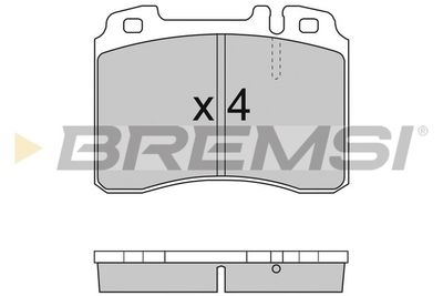 BP2709 BREMSI Комплект тормозных колодок, дисковый тормоз