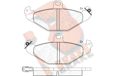 RB1379 R BRAKE Комплект тормозных колодок, дисковый тормоз