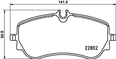 8DB355037751 HELLA PAGID Комплект тормозных колодок, дисковый тормоз