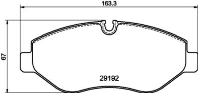 8DB355030731 HELLA PAGID Комплект тормозных колодок, дисковый тормоз