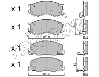 4720 TRUSTING Комплект тормозных колодок, дисковый тормоз