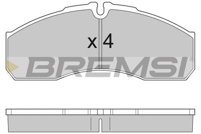 BP2952 BREMSI Комплект тормозных колодок, дисковый тормоз