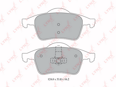 BD7812 LYNXauto Комплект тормозных колодок, дисковый тормоз
