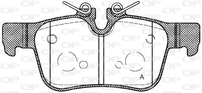 BPA155110 OPEN PARTS Комплект тормозных колодок, дисковый тормоз