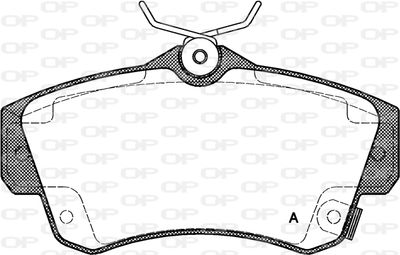 BPA075302 OPEN PARTS Комплект тормозных колодок, дисковый тормоз