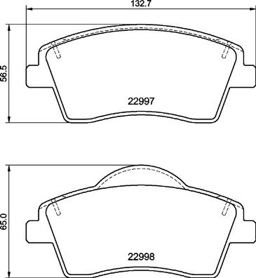 P86033 BREMBO Комплект тормозных колодок, дисковый тормоз