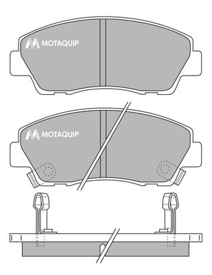 LVXL607 MOTAQUIP Комплект тормозных колодок, дисковый тормоз