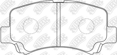 PN9406 NiBK Комплект тормозных колодок, дисковый тормоз