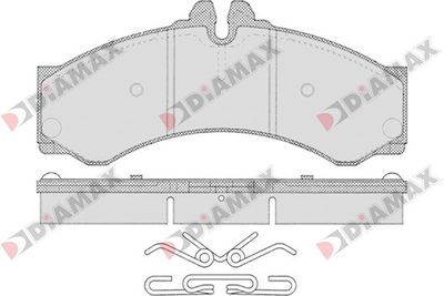 N09144 DIAMAX Комплект тормозных колодок, дисковый тормоз