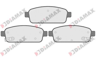 N09495 DIAMAX Комплект тормозных колодок, дисковый тормоз