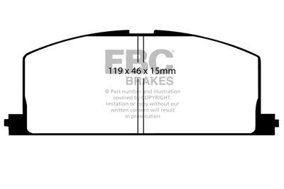 DP2453 EBC Brakes Комплект тормозных колодок, дисковый тормоз