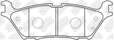 PN0879 NiBK Комплект тормозных колодок, дисковый тормоз